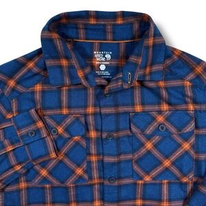 Mountain Hardwear Shirt Men's Small Plaid Button Up Outdoor Casual Flannel
